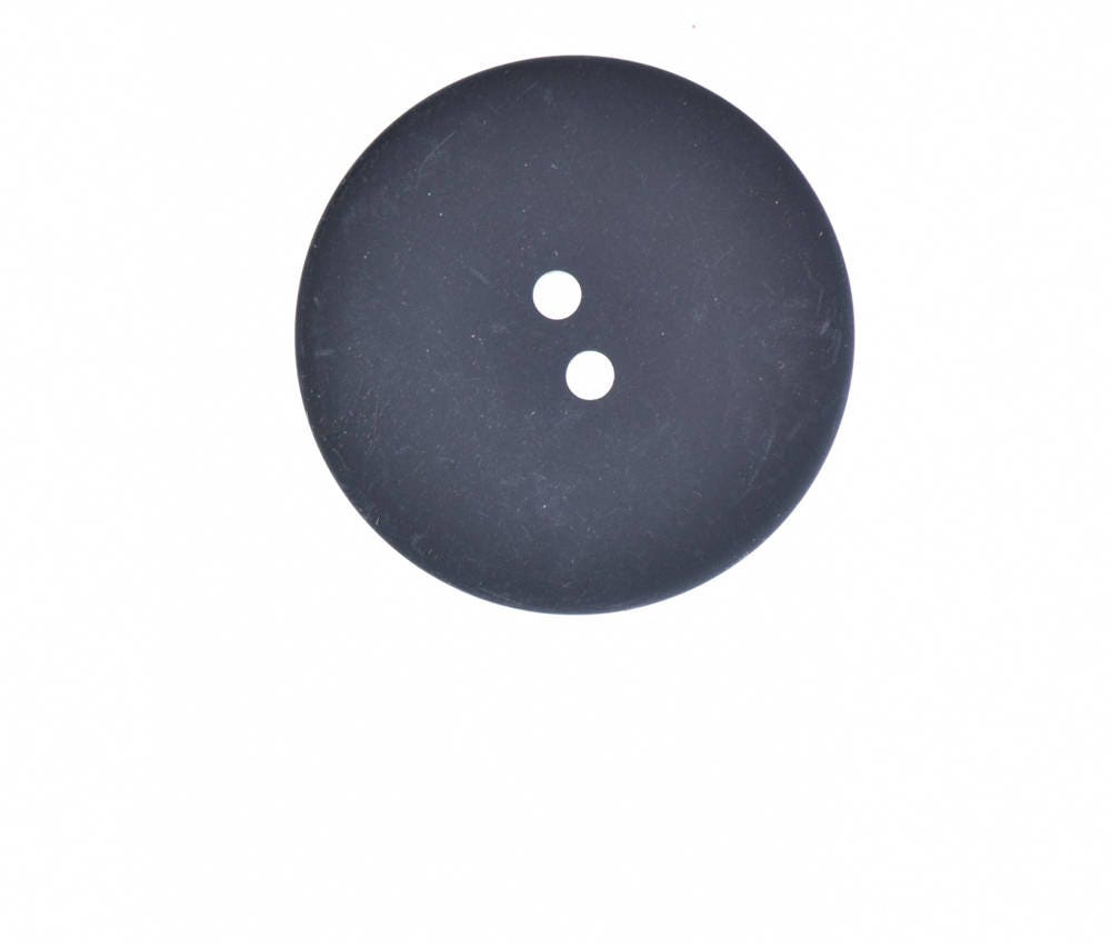 Black Buttons, 2 hole, 19mm, 22mm or 28mm, flat back, sewing sew on, pack of 12