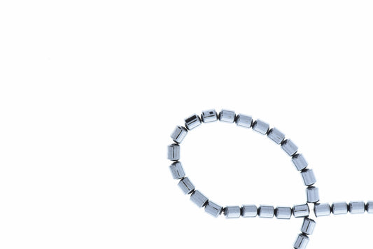 Hematite 4mm drum Beads, Magnetic Hematite, 16 inch strand