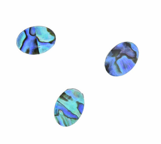 Shell bead 14mm x 10mm Paua Tie Shape Drop 3 each 9209