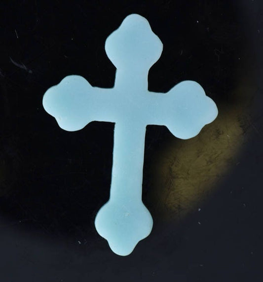 Gemstone Cross pendant, Turquoise 44mm long,  9045.34