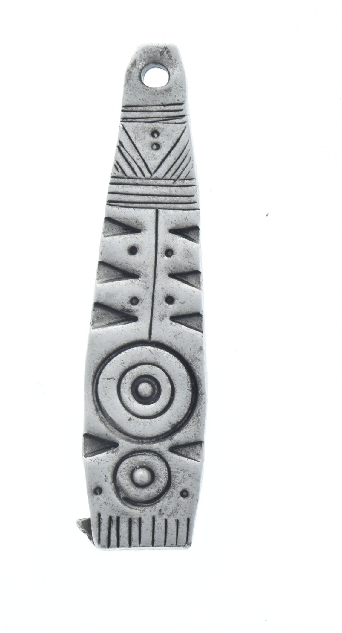 Egyptian pendant, antique silver, 59mm long, 1 each