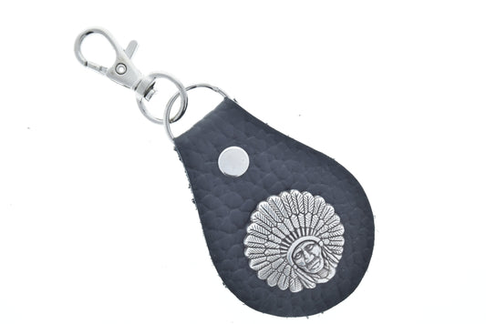 Tear drop  purse concho hanger, or key fob, made in USA, Each
