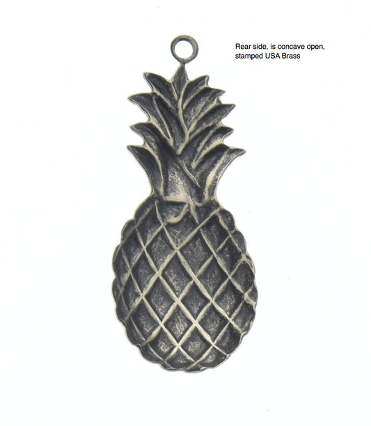 Pinapple Charm, 28mm, antique gold, Pack of 3
