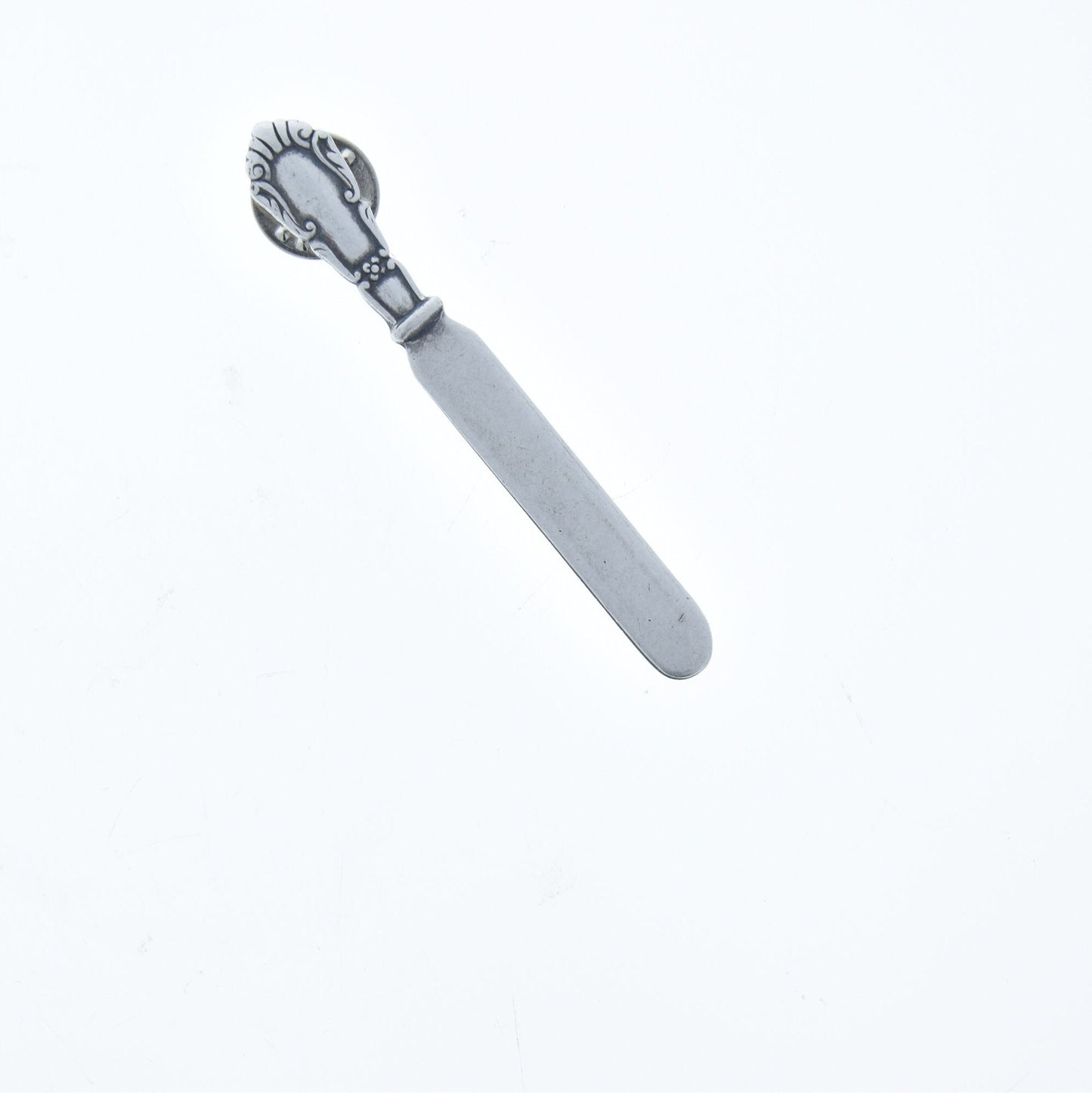 Cutlery Lapel Pin Set, antique Silver, Made in USA, set of 3