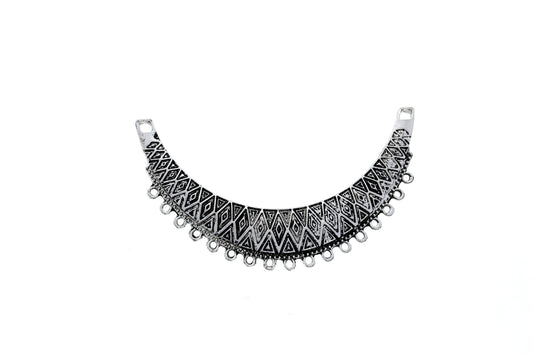 Antique Silver Bib Focal Link,design Connector Pendantm A446 sold by each