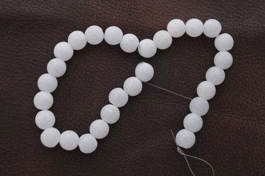 Frosted Sky Blue Acrylic Beads, pack of 28