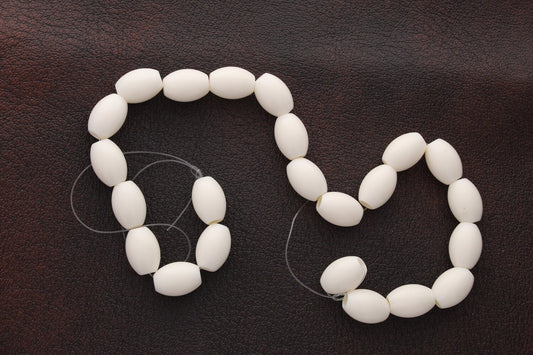14mm Oval Egg Shell Bead, pack of 12