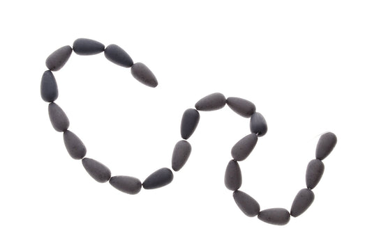 Italian Onyx-Black Drop Lucite Bead 14mm, pack of 21
