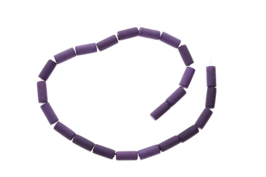 Coffee Brown Lucite Tube Beads, 13mm, 1 strand