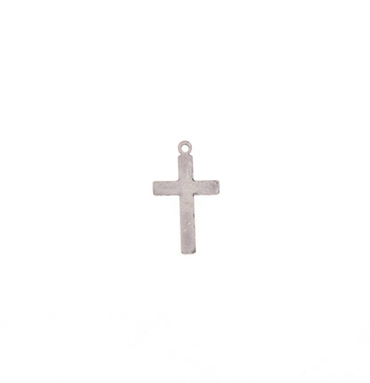 Classic Silver Medium Dove Cross Charm, 12x18mm, pack of 6