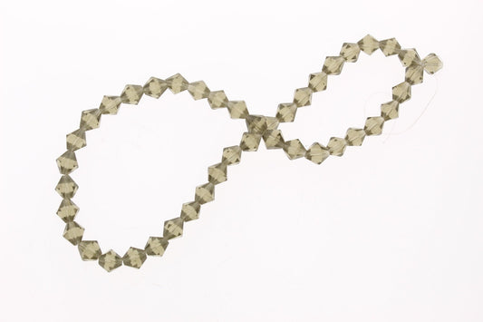 Bicone faceted smokey Quartz beads 8mm,