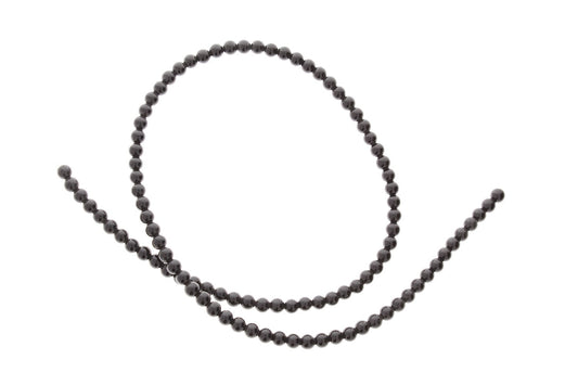 Round Black Onyx Beads, 4mm, 16" strand