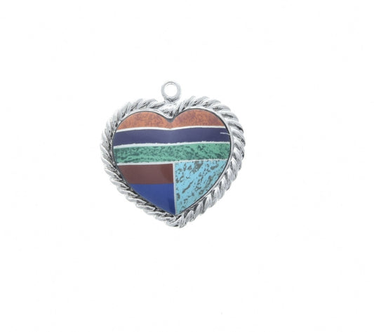 1.5" Heart Inlay Pendant, HHH Exclusive, 2 sided, pack of 3