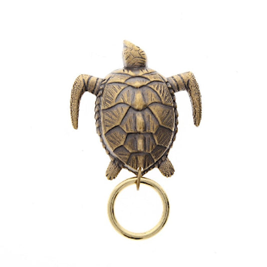 Sea Turtle Readers EyeGlass or Badge Clip Holder, antique gold, easy magnetic clasp, Made in USA, Each