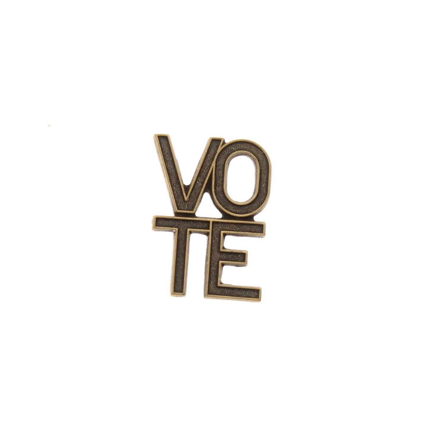 Vote Charm, antique gold or silver, Made in USA, Pack of 6