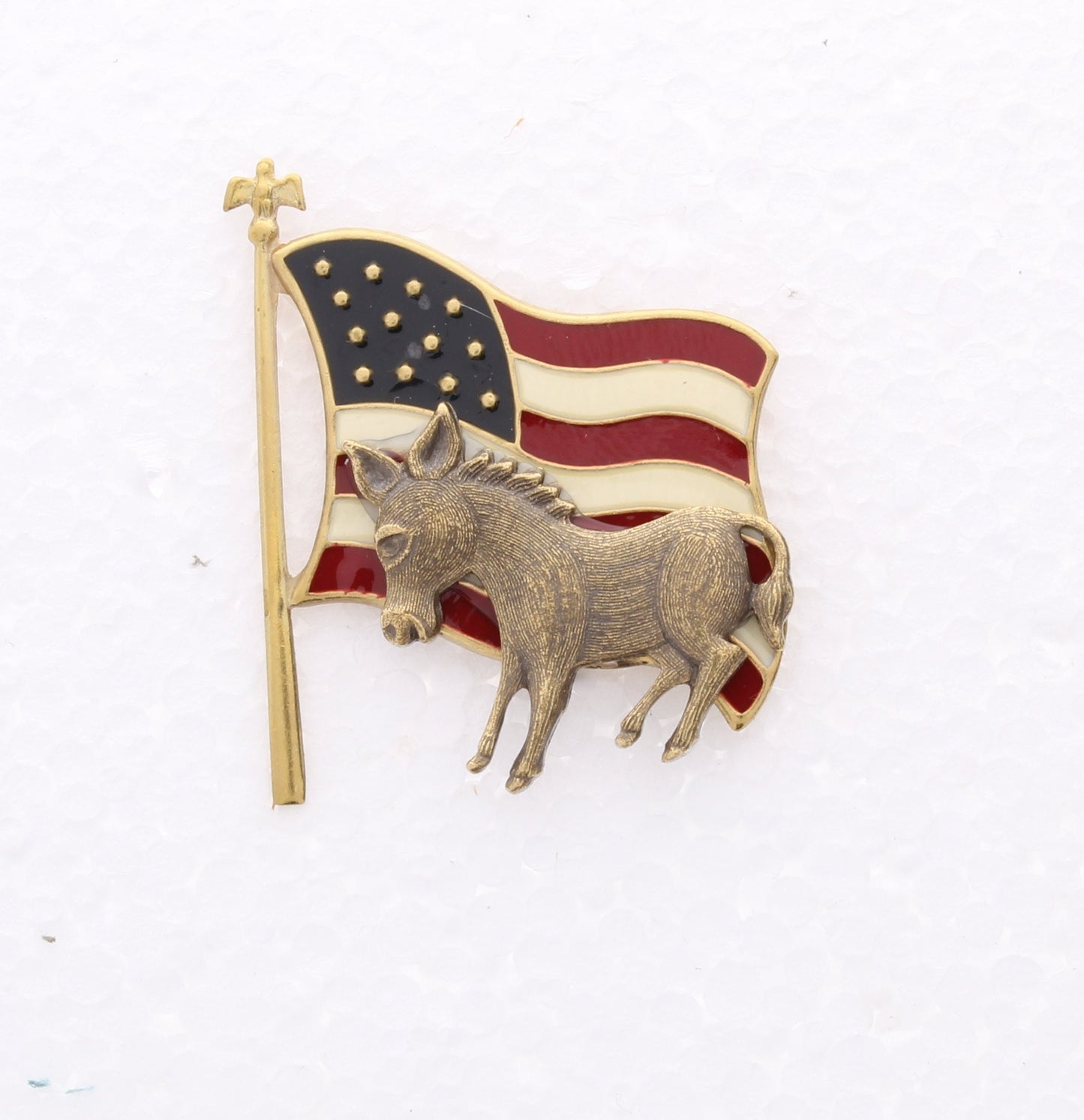 Election Vote Party Pins, Democrat Donkey or Republican GOP Elephant, sold by each, Made in USA, each