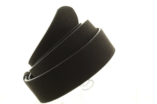 Black Suede Belting with snaps for buckles, Small, Medium, Larger