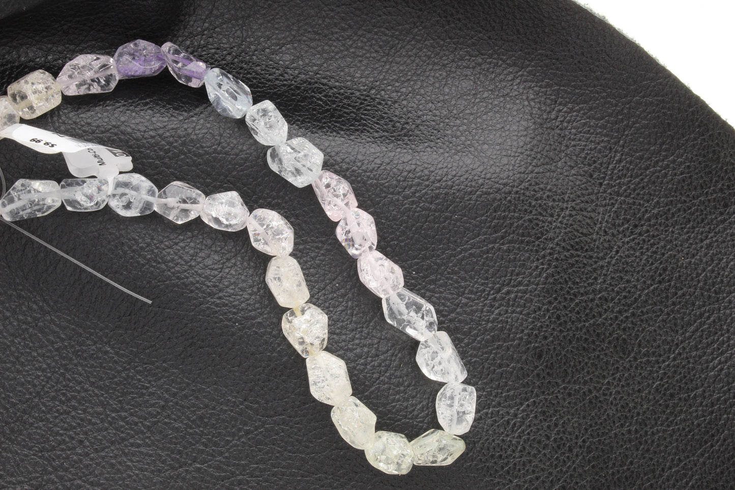 Crackle Ice Crystal Beads, 16" strand with 38 beads, 10mm bead, Z134