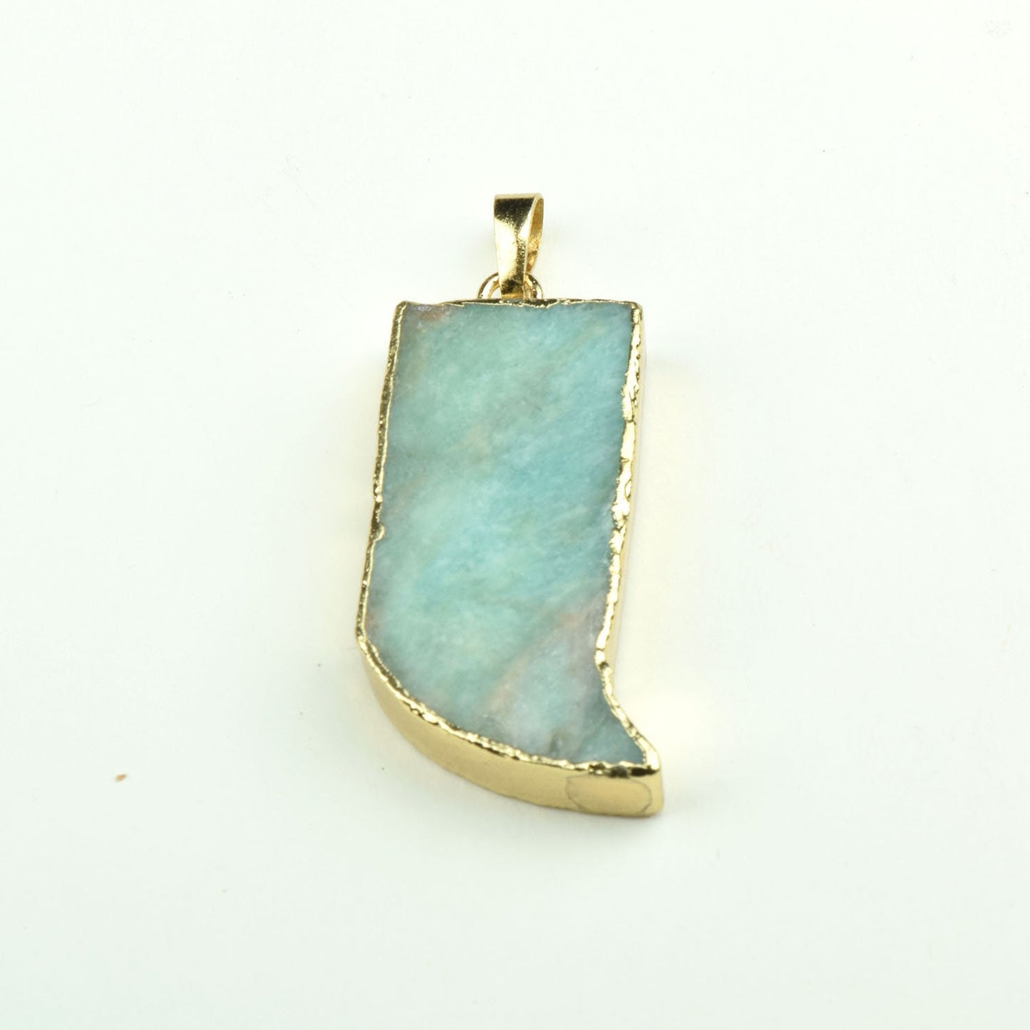 Semi Precious Natural Druzy pendant set in gold, Natural Stone Jewelry, each