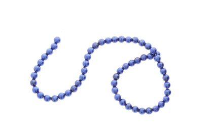 Italian Midnight Pearl Blue Lucite Beads, 6mm, pack of 55