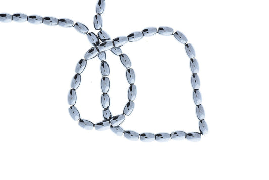 Magnetic Hematite Rice Bead, 8x5mm, 16 inch strand 9132/85