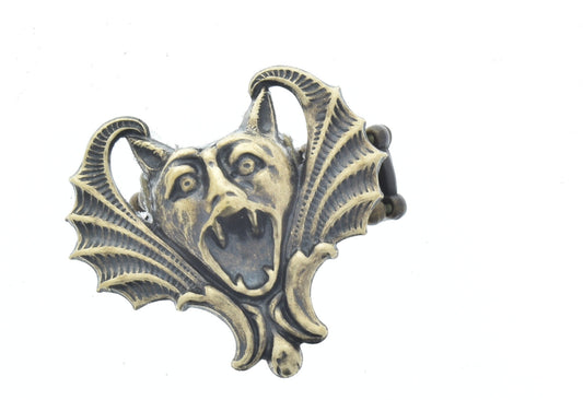 Gargoyle Ring, one size fits all, Antique Gold, Each