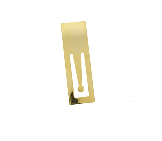 Metal Bookmark, 2.5", silver, gold or antique silver, pack of 3