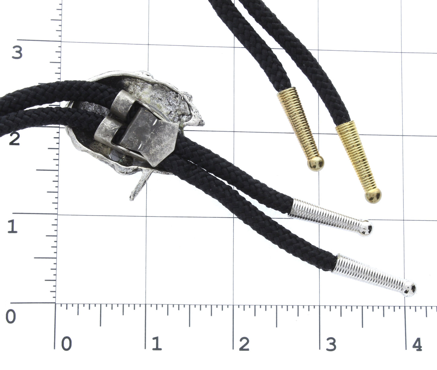 Lucky Horse Bolo Tie  with horse shoe, antique silver, 36" black, turquoise or red cord, made in USA, Each