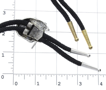 Preserved White Purple Orchid Bolo Tie, 36" cord, Choose Black or Jute Cord, made in USA, 1 each