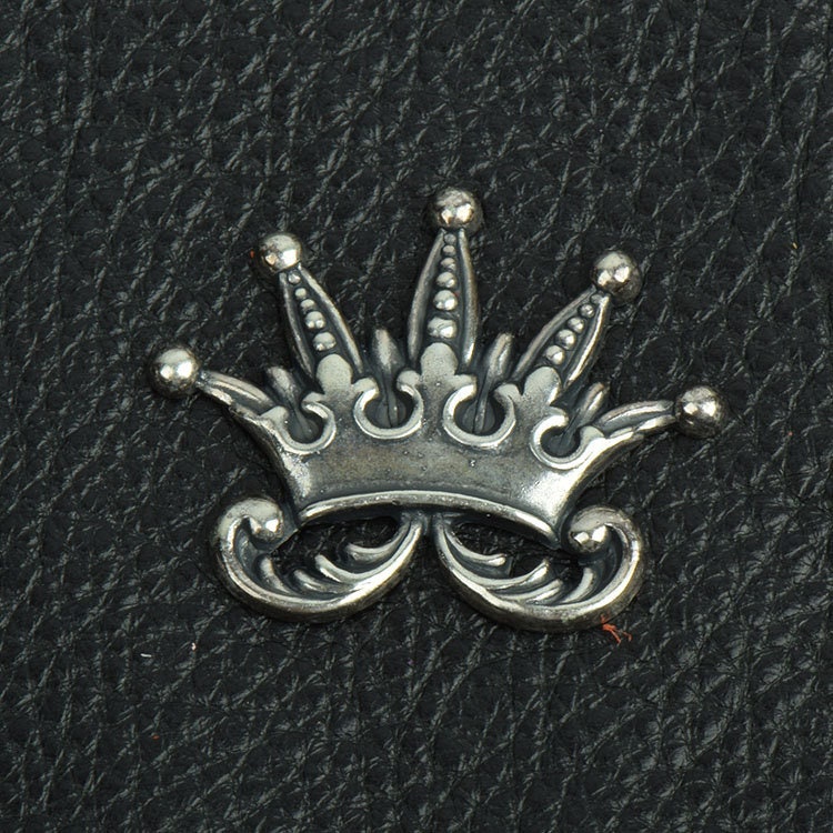 Crown Charm Stamping, antique silver, made in USA, Pack of 3