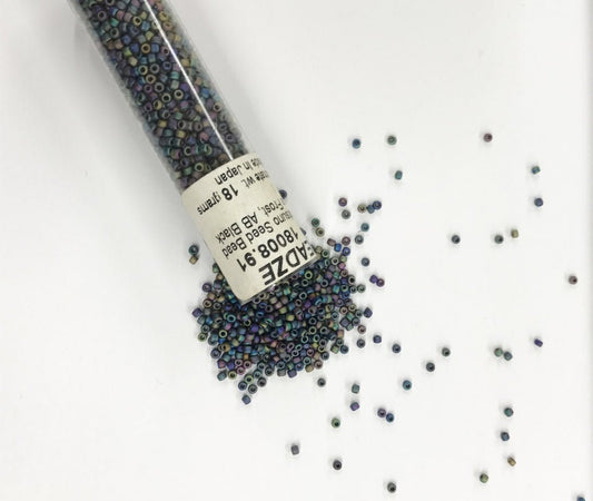 2mm Japanese Glass Matsuno 11/0 Seed Beads, Black, Approx. 2587 beads 18008.91