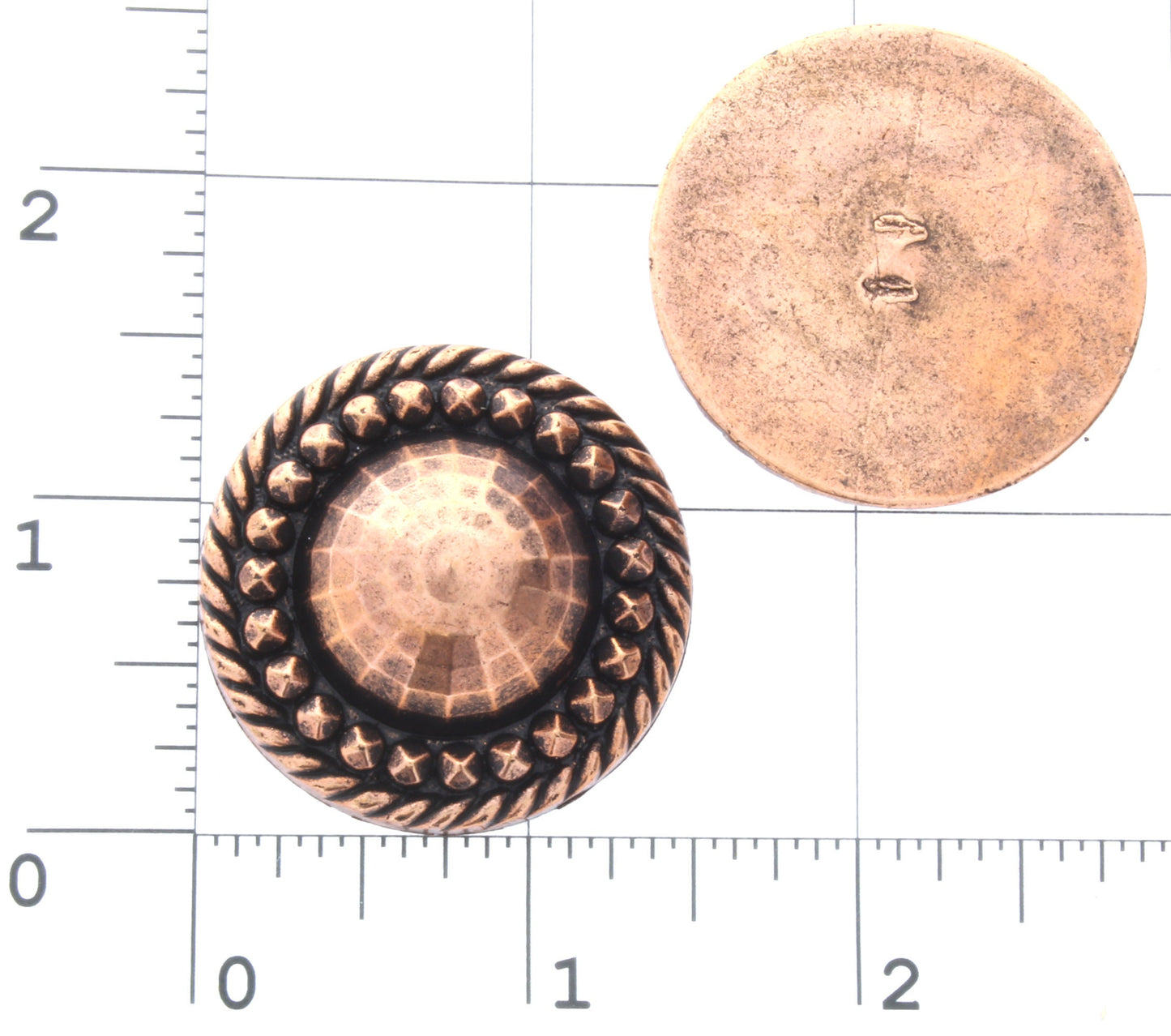 37mm Viking Shield Round Cabochon,Faceted Dome Jewelry Parts for sweater clip, cloak clasp, earrings, Antique Gold or Copper, pack of 3