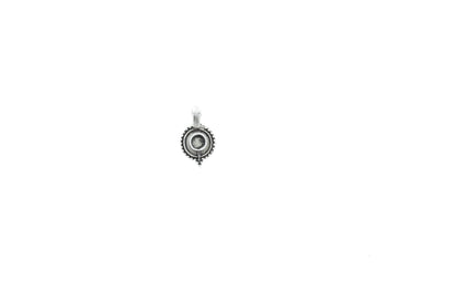 Viking Celtic Pendant drop, antique silver, pewter ,14mm x 24 mm, 5,5mm stone bezel setting, Pack of 6