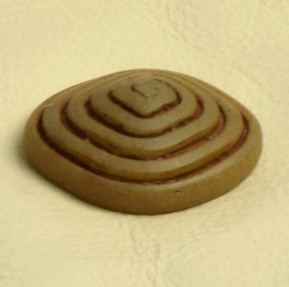 Square Swirl Cabochon for buttons, earrings, sweater clasp, Mint Green or Cinnamon Brown Patina finish, 27mm, Pack of 3