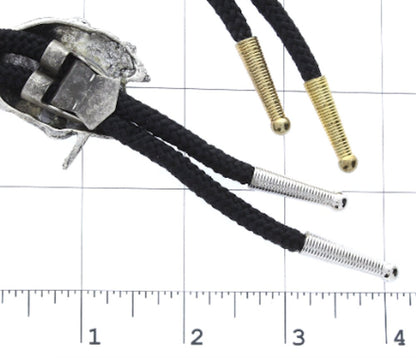 Spaniel Dog Bolo Tie, antique gold on 36" black, red or olive green cord, Made in USA, Each
