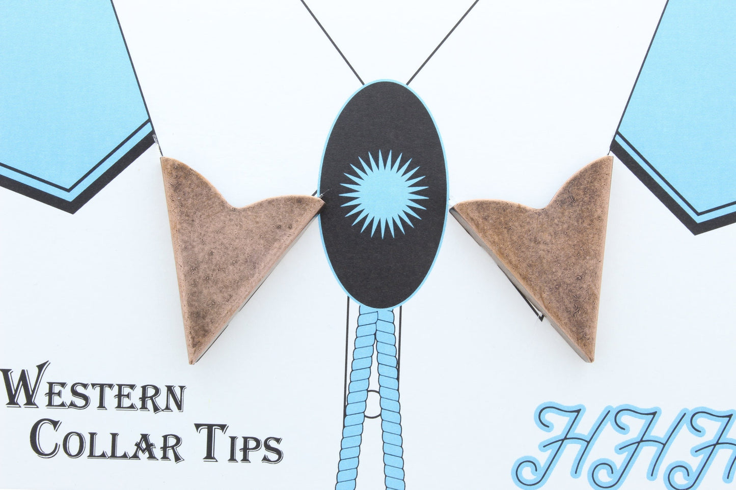 Collar Tips, smooth finish with screw attachment, Made in USA, Pack of 2