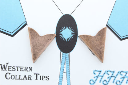 Collar Tips, smooth finish with screw attachment, Made in USA, Pack of 2