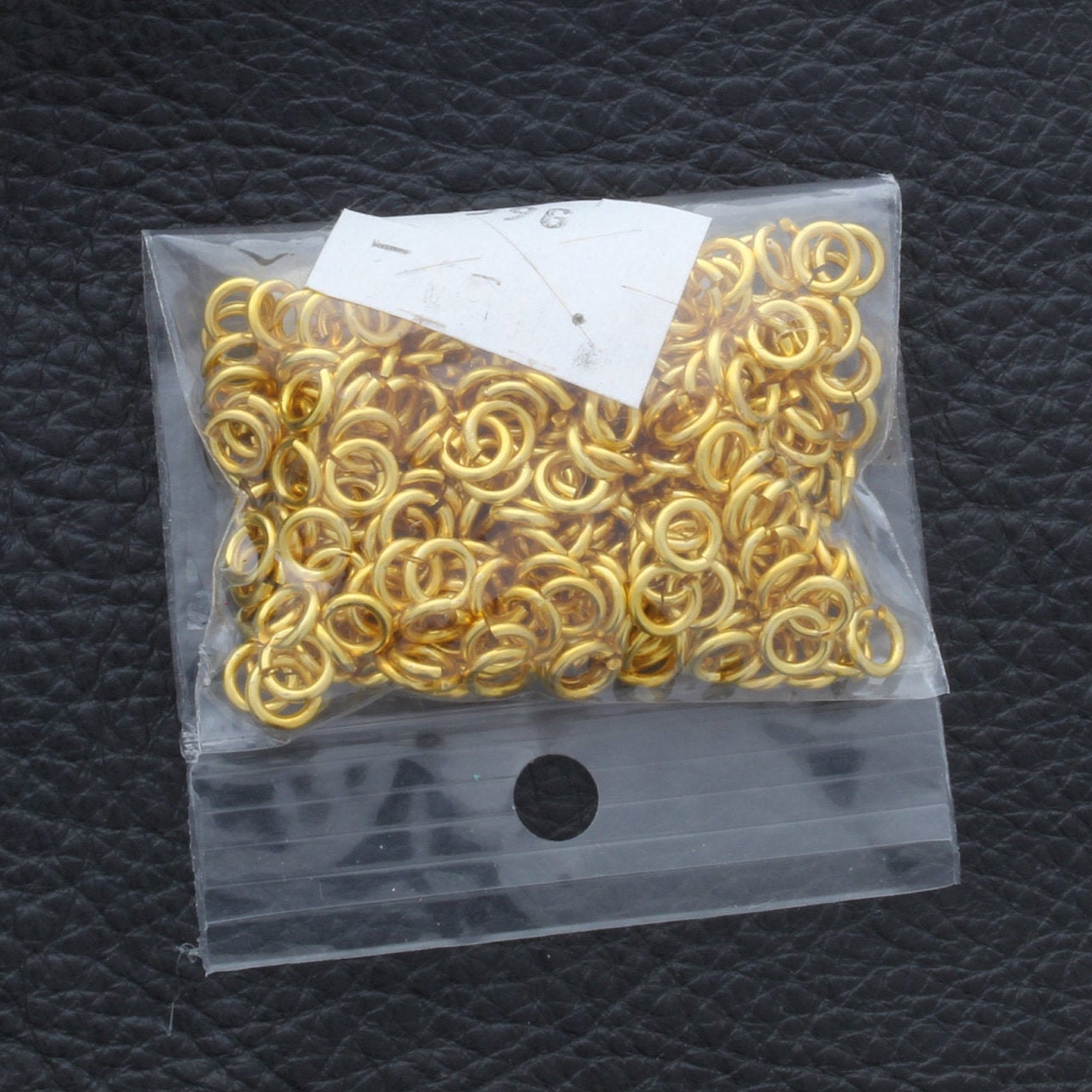 3.5mm Jump Rings, Thin, gold Finish, Made in USA, 1 ounce