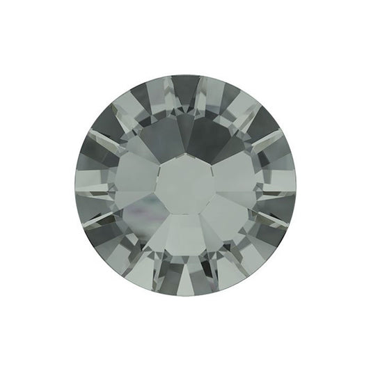 Swarovski 6mm Black Diamond Crystal, Flat back, #2058, SS28, pack of 12