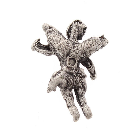 Vintage Cherub Angel Casting, Vintage Silver, 23mm, Cast Pewter, Made in USA, Pack of 6 or 1 gross discounted