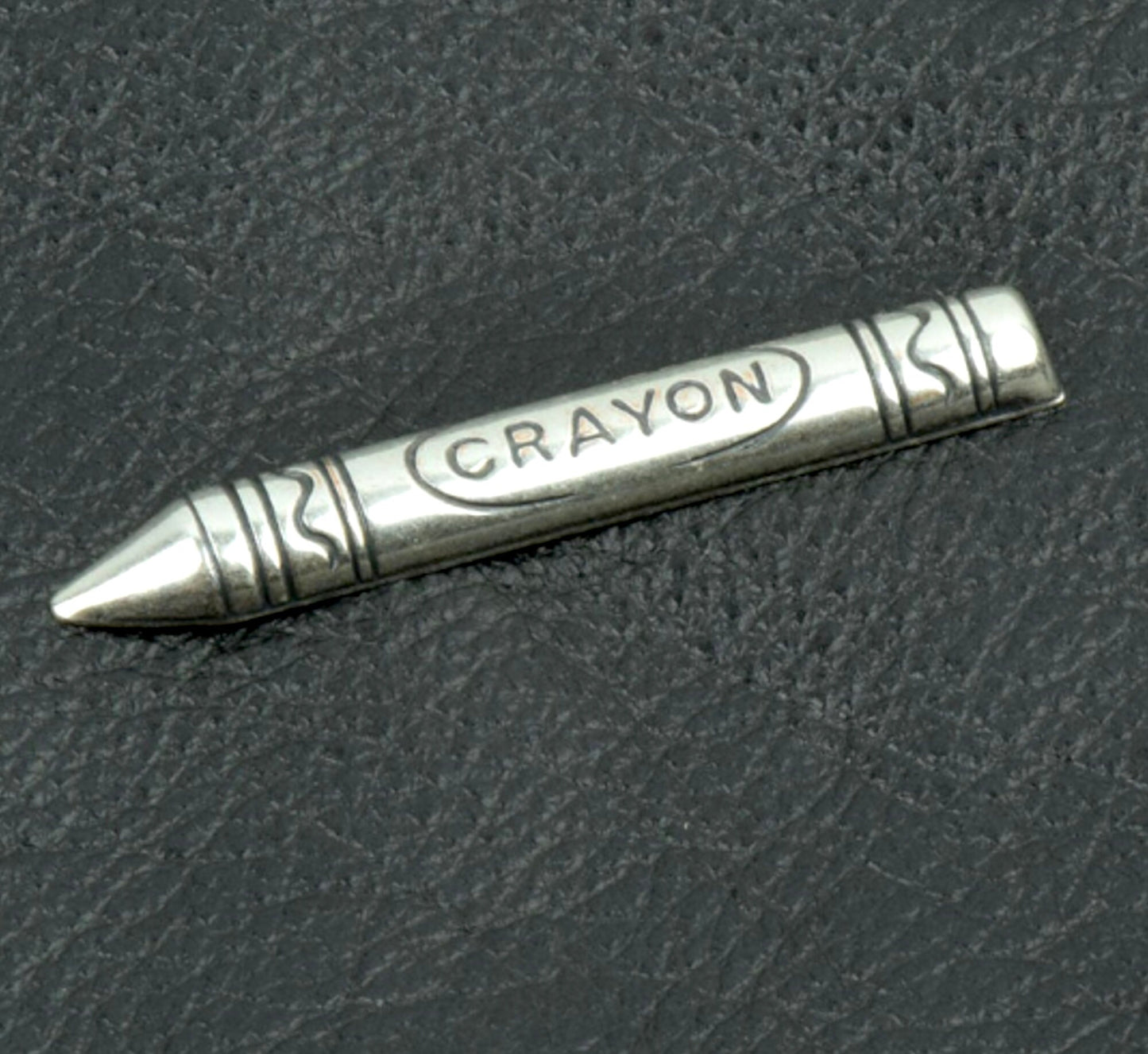 53mm Crayon Charm, antique gold or antique silver, made in USA, pack of 6