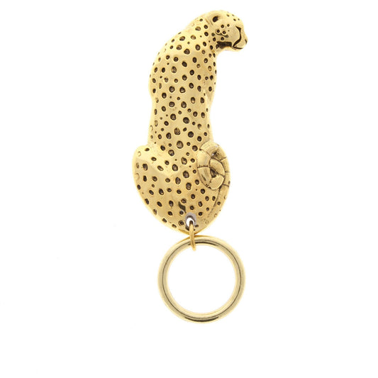 Jaguar Cheetah Cat Readers Eyeglass Holder or Badge Clip, easy magnetic clasp, Antique Silver or Antique Gold, Made in USA, each