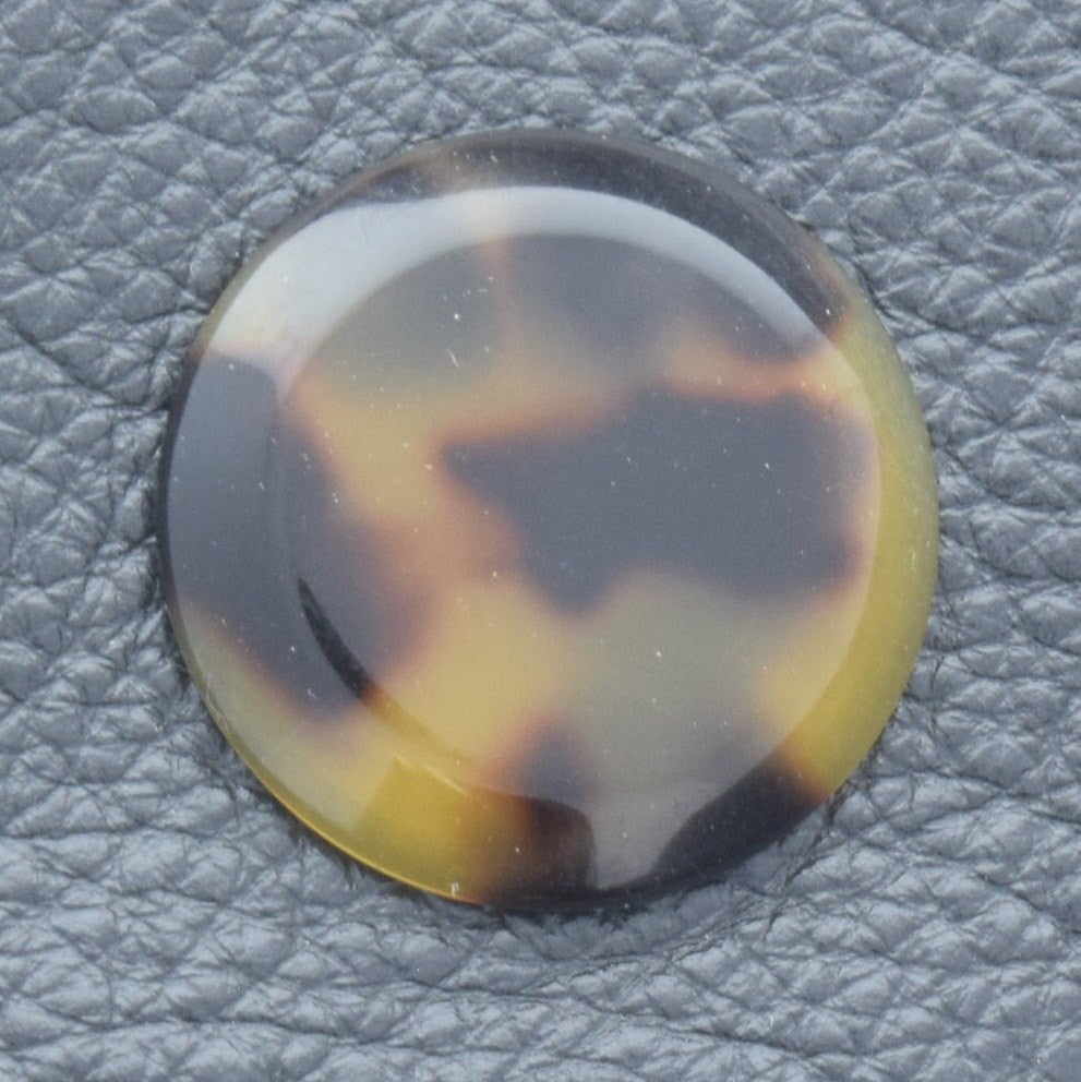 Faux Tortoise round disc, pack of 2