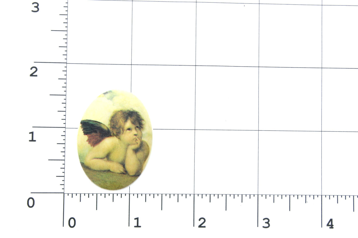 40mm Rafael Angel Cameo Cabochon, 40x30, pack of 3