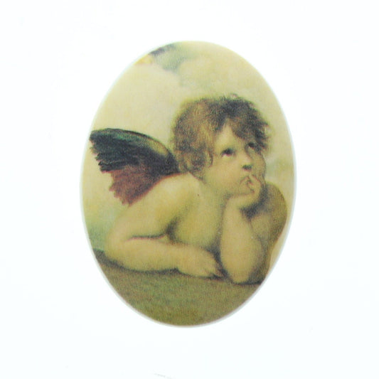 40mm Rafael Angel Cameo Cabochon, 40x30, pack of 3