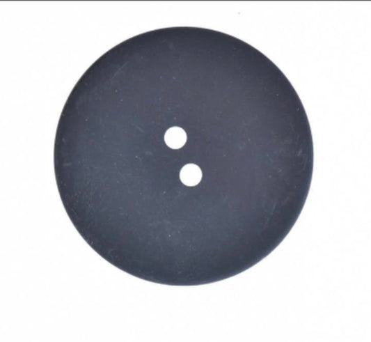 Black Buttons, 2 hole, 19mm, 22mm or 28mm, flat back, sewing sew on, pack of 12
