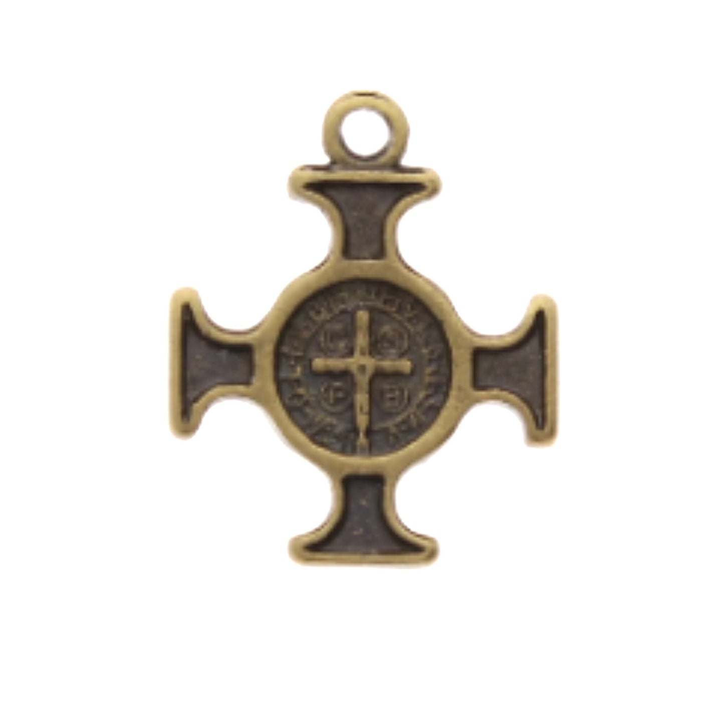 Maltese Cross Charm, 22mm, Vintage, Classic Silver or Antique Gold, Made in USA, Pack of 12