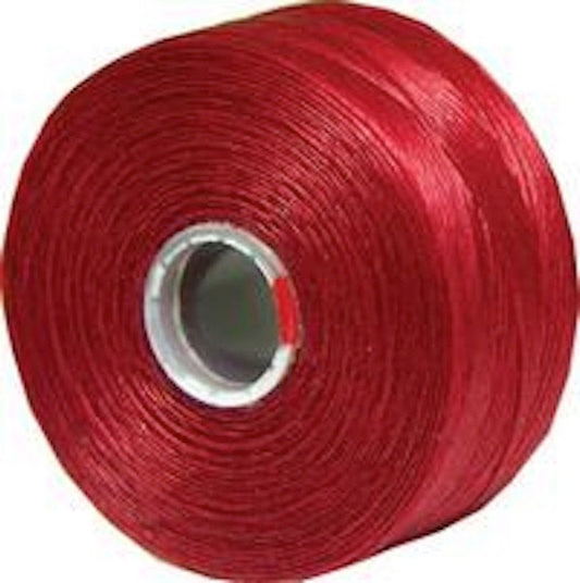 S-Lon Bead Thread Assortment, 4 colors, Red, Cream, White, Ecru, 12 spools