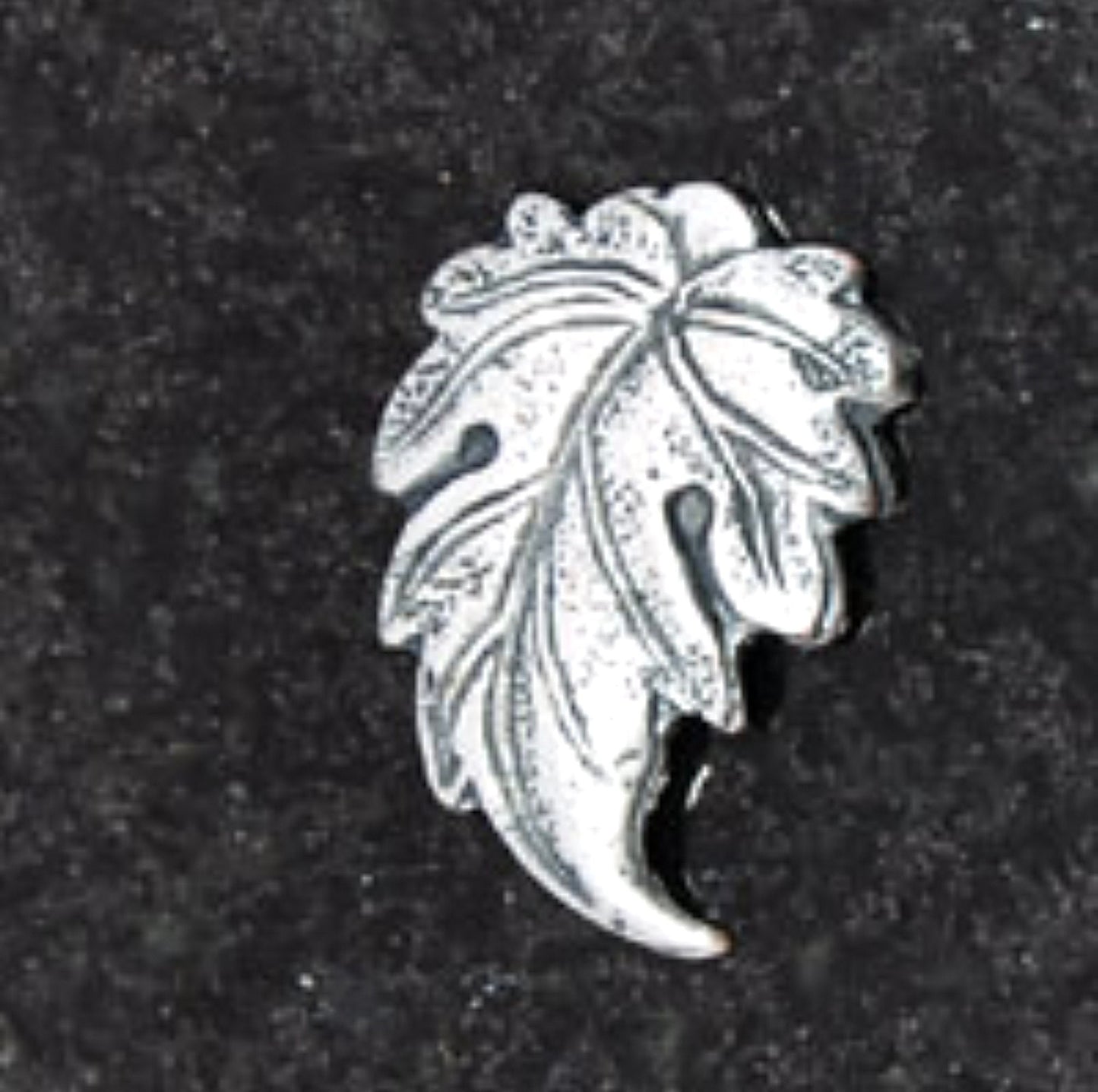 19mm Leaf Charm, Classic Silver, made in USA, pack of 6