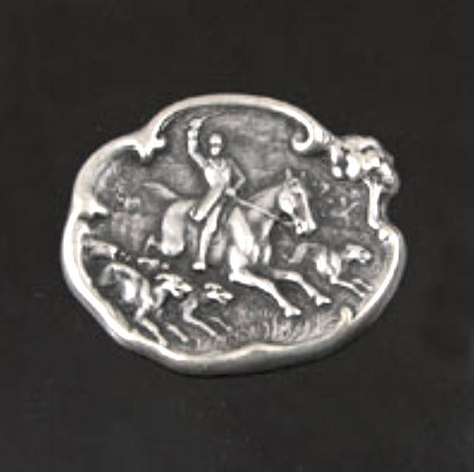 26mm  Horse Race  Stamping, Antique Silver, Made in USA, pack of 4